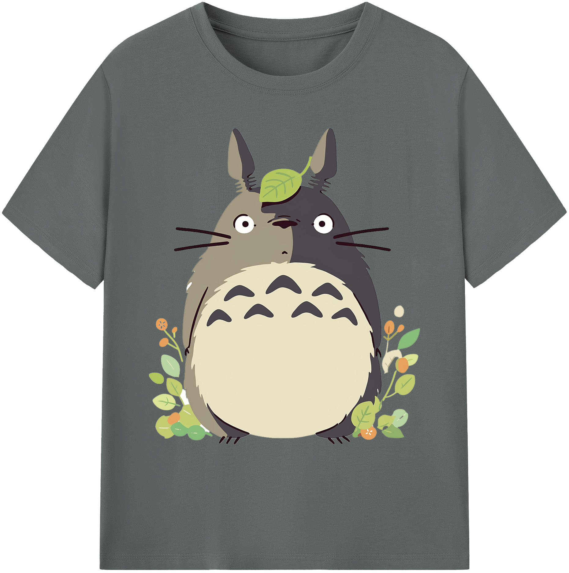 （画像用） となりのトトロ 草壁メイ 草壁サツキ My Neighbor Totoro Satsuki Kusakabe Mei Kusakabe 綿100％ メンズ半袖Tシャツ｜肌触りやわらか＆通気性